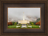 Provo Temple - Fall Fog by Kyle Woodbury