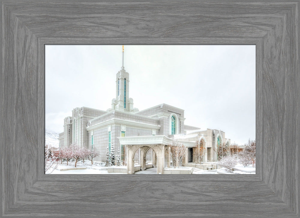 Mount Timpanogos Temple - Angled Whiteout by Kyle Woodbury