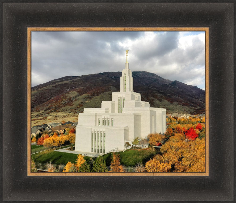 Draper Temple - Fall Splendor by Kyle Woodbury