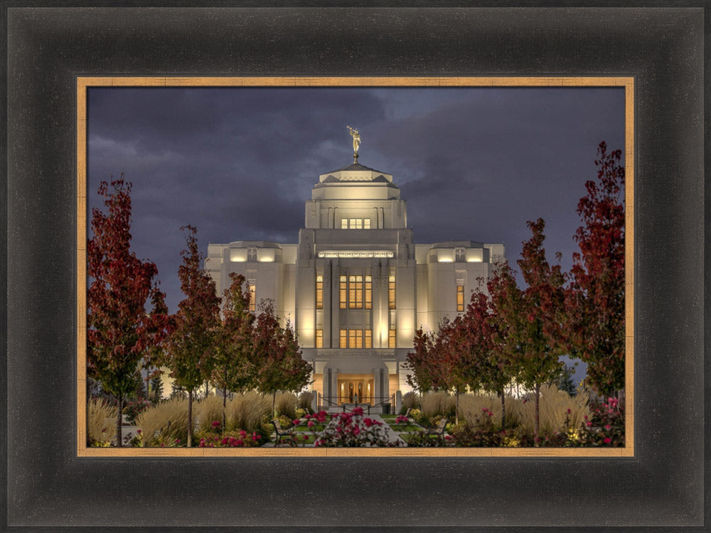 Meridian Temple - Night Lights by Kyle Woodbury