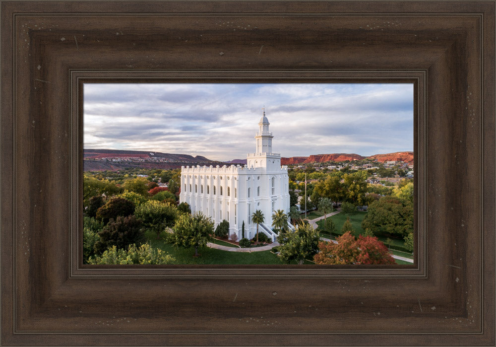 St. George Temple - Canyon View by Lance Bertola