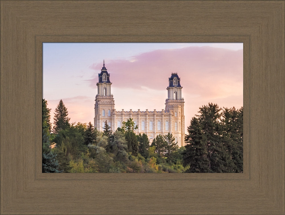 Manti Utah Temple - Summer Sunset by Lance Bertola