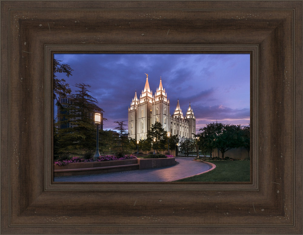 Salt Lake City Temple - Blue Hour by Lance Bertola