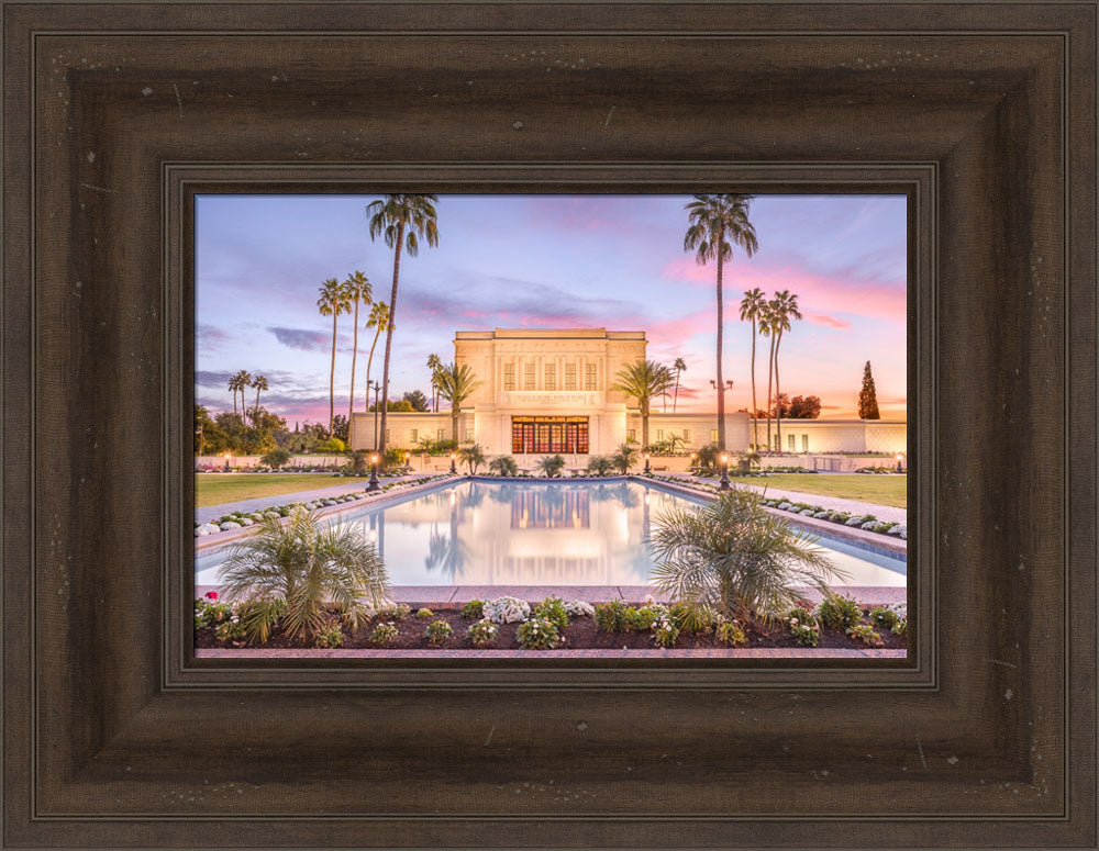 Mesa Arizona Temple - Reflection Pool by Lance Bertola