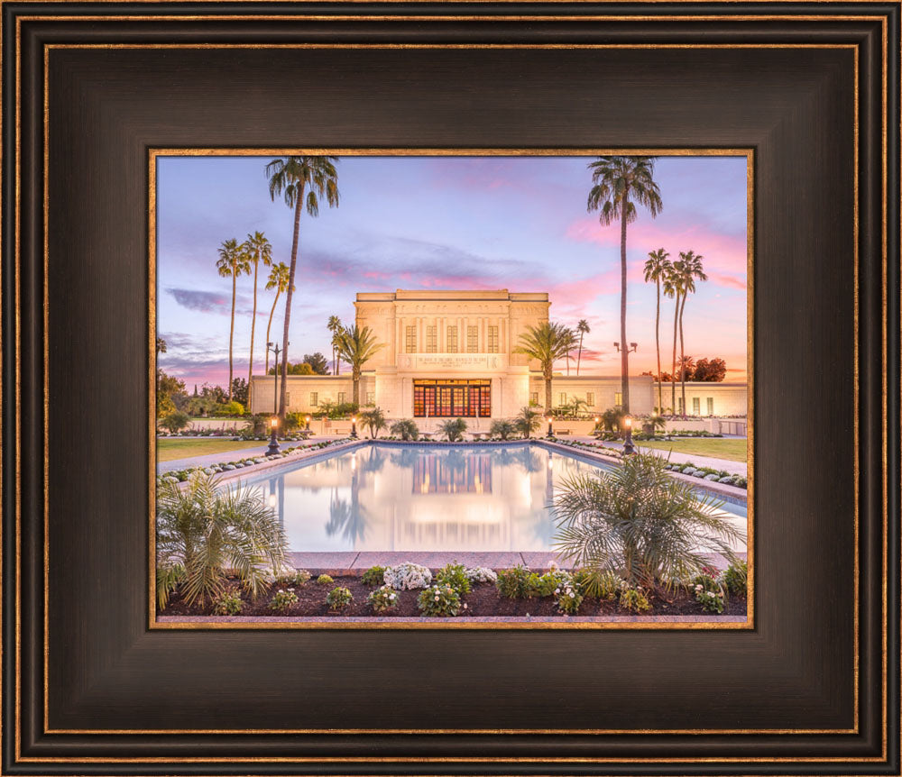 Mesa Arizona Temple - Reflection Pool by Lance Bertola