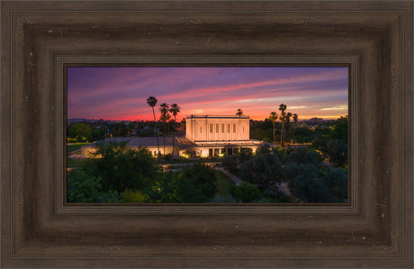 Mesa Temple - Sunset West by Lance Bertola