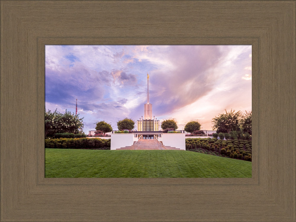 Atlanta Georgia Temple - Summer Sunset by Lance Bertola