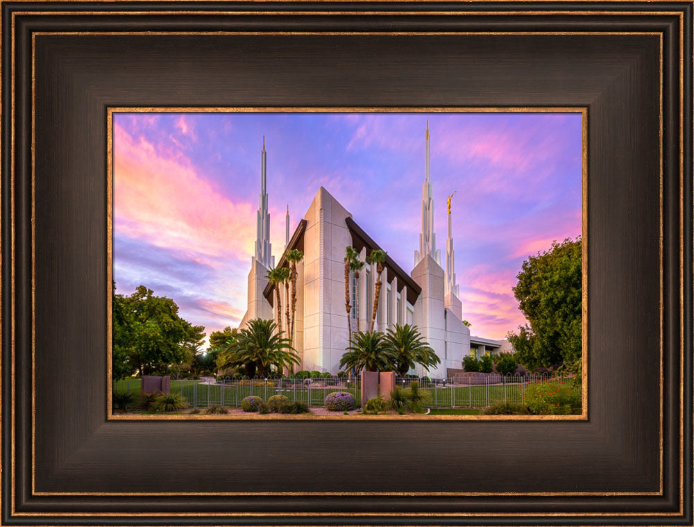 Las Vegas Nevada Temple - Vibrant Sunset by Lance Bertola