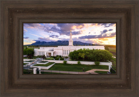 Monticello Temple - Blue Abajo Mountains by Lance Bertola