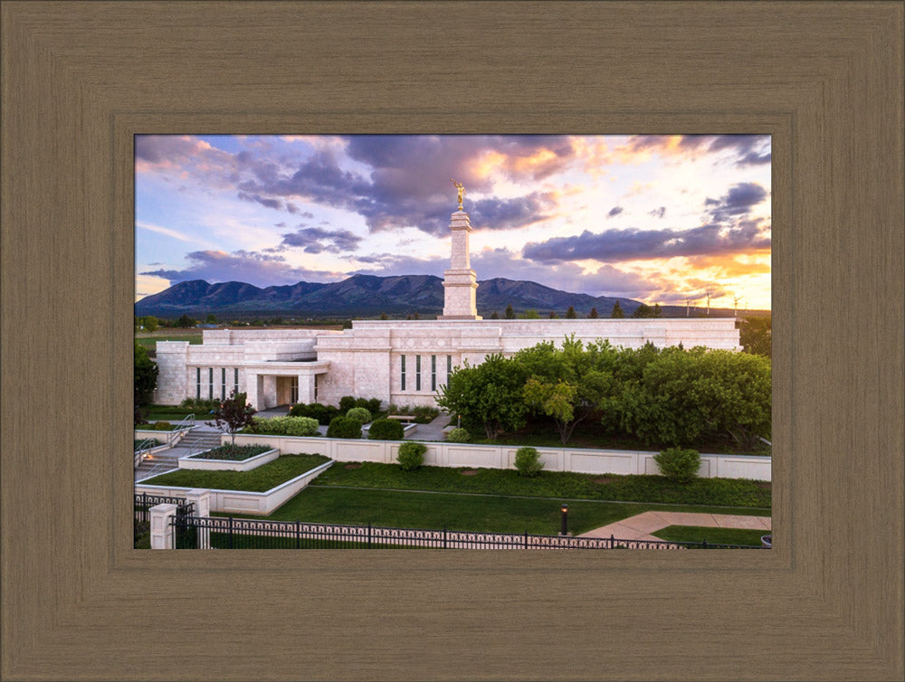 Monticello Temple - Blue Abajo Mountains by Lance Bertola