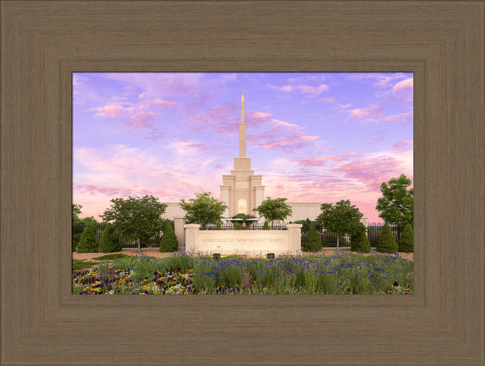 Albuquerque Temple - Vibrant Sunrise by Lance Bertola