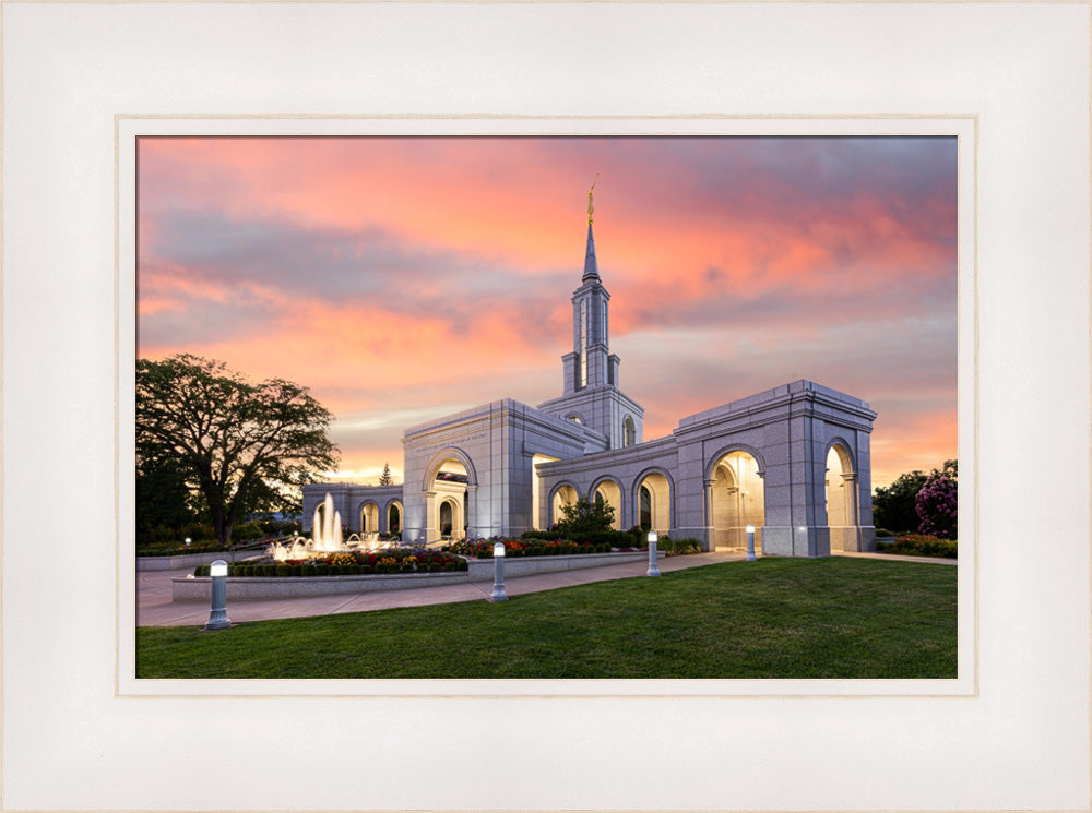 Sacramento California Temple - Sunset by Lance Bertola