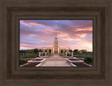 Gila Valley Arizona Temple - Vibrant Sunset by Lance Bertola