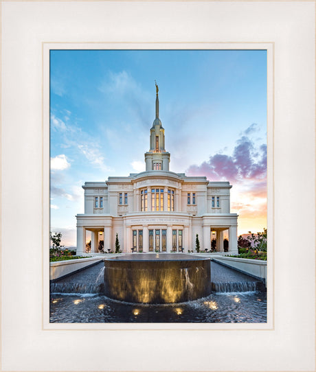 Payson Temple - Fountain by Lance Bertola