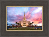 Red Cliffs Temple- Revelatory Realms - framed giclee canvas