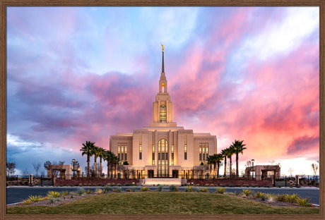 Red Cliffs Temple- Revelatory Realms - framed giclee canvas