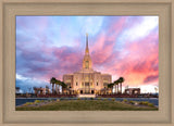 Red Cliffs Temple- Revelatory Realms - framed giclee canvas