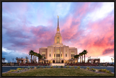 Red Cliffs Temple- Revelatory Realms - framed giclee canvas