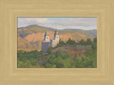 Manti Temple - Sunrise by Linda Curley Christensen