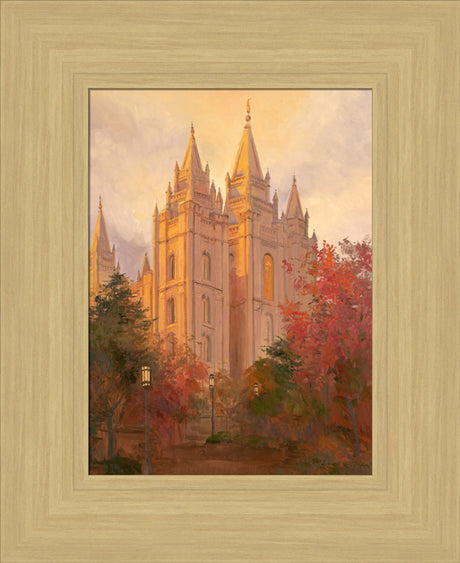 Salt Lake Temple - Golden Day by Linda Curley Christensen