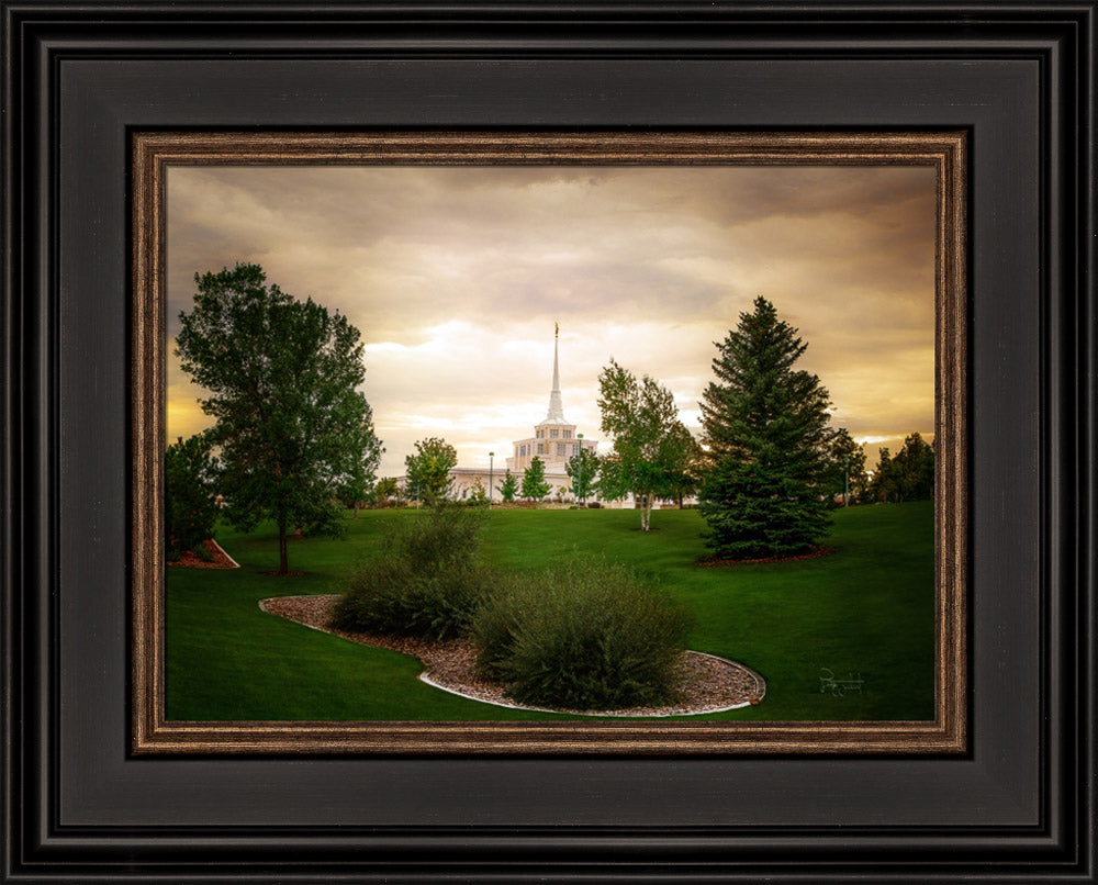 Billings Montana- Faith in Every Footstep - framed giclee canvas