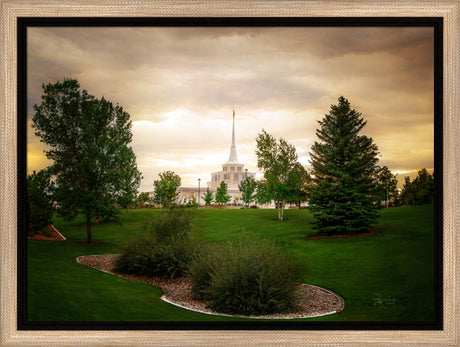 Billings Montana- Faith in Every Footstep - framed giclee canvas