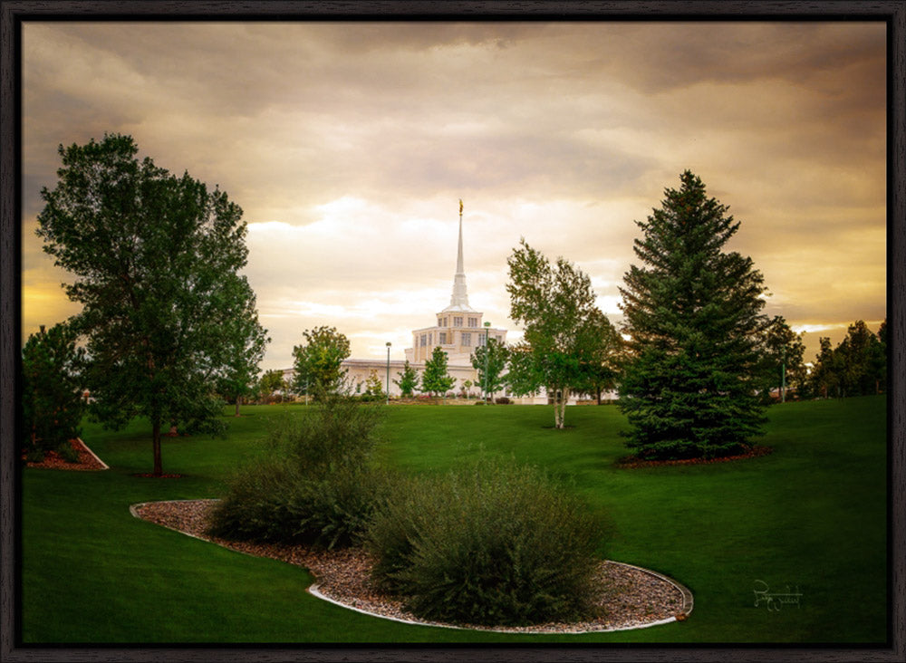 Billings Montana- Faith in Every Footstep - framed giclee canvas