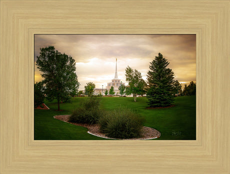 Billings Montana- Faith in Every Footstep - framed giclee canvas