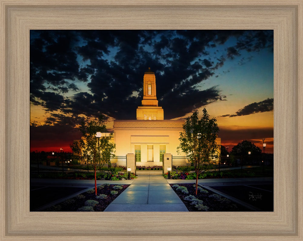 Helena Montana Temple- Solace - framed giclee canvas