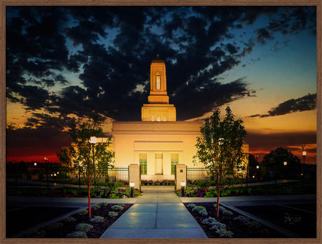 Helena Montana Temple- Solace - framed giclee canvas