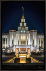 Saratoga Springs Utah Temple- A Mighty Fortress - framed giclee canvas