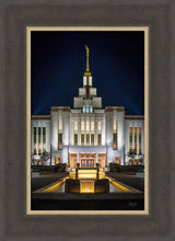 Saratoga Springs Utah Temple- A Mighty Fortress - framed giclee canvas