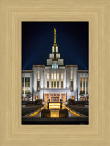 Saratoga Springs Utah Temple- A Mighty Fortress - framed giclee canvas