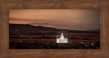 Saratoga Springs Utah Temple- Abide With Me - framed giclee canvas