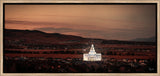 Saratoga Springs Utah Temple- Abide With Me - framed giclee canvas