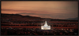 Saratoga Springs Utah Temple- Abide With Me - framed giclee canvas