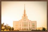 Saratoga Springs Utah Temple- There Is Sunshine In My Soul - framed giclee canvas