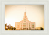 Saratoga Springs Utah Temple- There Is Sunshine In My Soul - framed giclee canvas