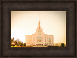 Saratoga Springs Utah Temple- There Is Sunshine In My Soul - framed giclee canvas