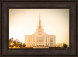 Saratoga Springs Utah Temple- There Is Sunshine In My Soul - framed giclee canvas