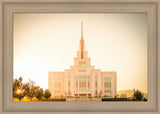 Saratoga Springs Utah Temple- There Is Sunshine In My Soul - framed giclee canvas