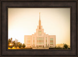 Saratoga Springs Utah Temple- There Is Sunshine In My Soul - framed giclee canvas