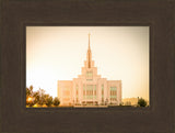 Saratoga Springs Utah Temple- There Is Sunshine In My Soul - framed giclee canvas