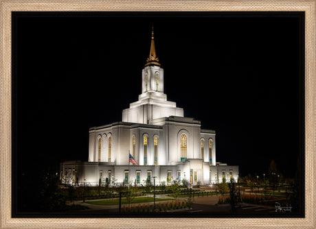 Orem Temple- Behold…. Our Fathers House - framed giclee canvas