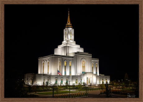 Orem Temple- Behold…. Our Fathers House - framed giclee canvas