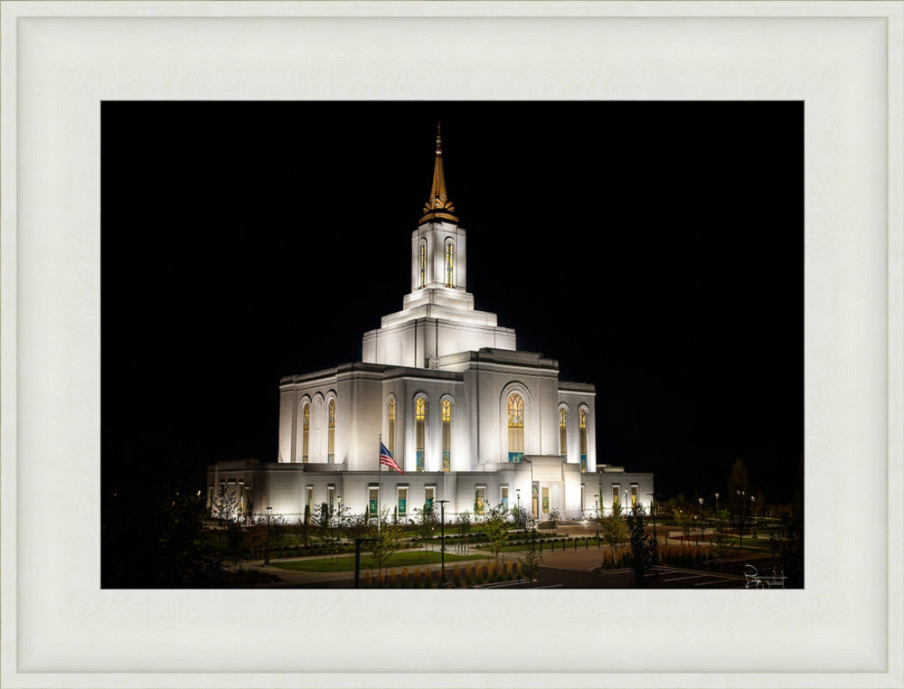 Orem Temple- Behold…. Our Fathers House - framed giclee canvas