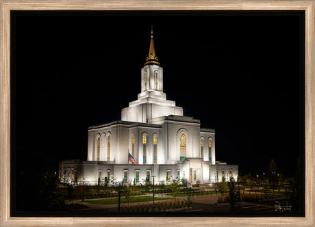 Orem Temple- Behold…. Our Fathers House - framed giclee canvas