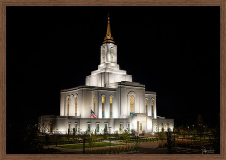 Orem Temple- Behold…. Our Fathers House - framed giclee canvas