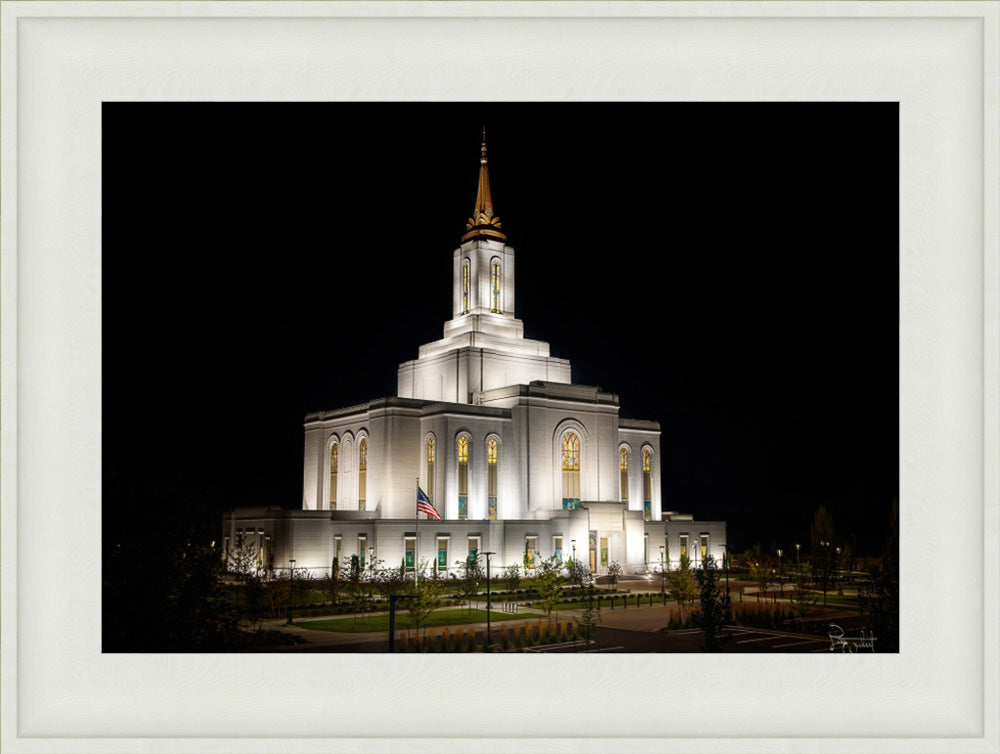 Orem Temple- Behold…. Our Fathers House - framed giclee canvas