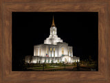 Orem Temple- Behold…. Our Fathers House - framed giclee canvas